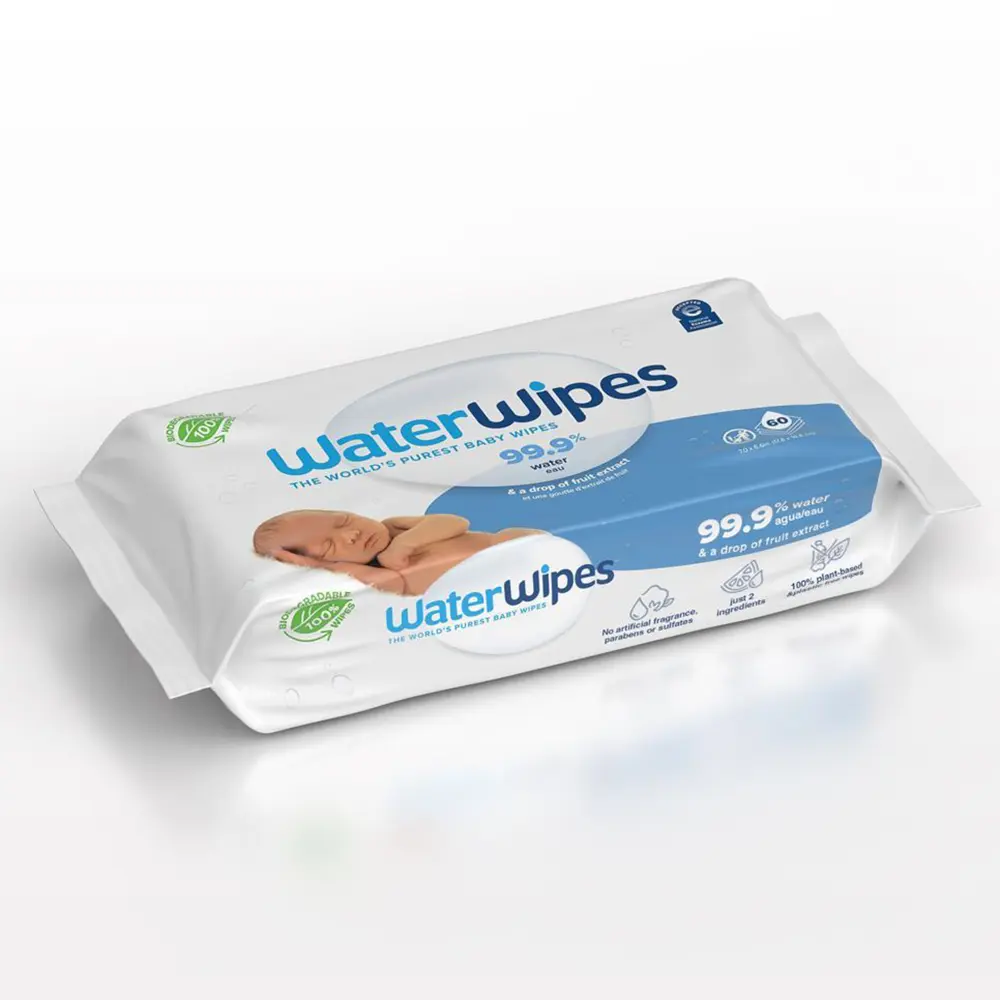 WaterWipes Lingettes nettoyantes bébé 60unités