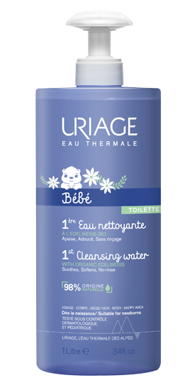 URIAGE,1ERS SOINS BÉBÉ - 1ère EAU NETTOYANTE 500ml